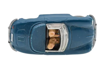 Wiking Porsche 356 Cabrio azurblau – Bild 5