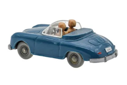 Wiking Porsche 356 Cabrio azurblau – Bild 4