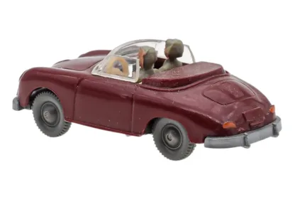 Wiking Porsche 356 Cabrio weinrot – Bild 4