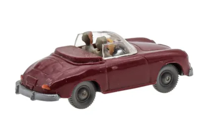 Wiking Porsche 356 Cabrio weinrot – Bild 3