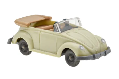 Wiking VW Käfer Cabrio hellgrünbeige Typ2 verglast – Bild 2
