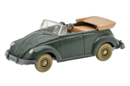 Wiking VW Käfer Cabrio dunkelresedagrün Typ2 verglast