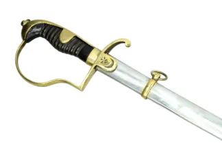 Osmanischer Türkischer Offizierssäbel mit Klingenätzung