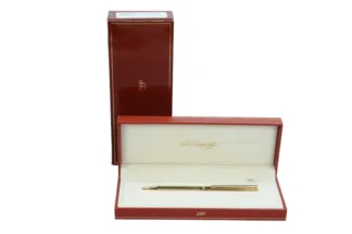 S.T. Dupont Kugelschreiber vergoldet