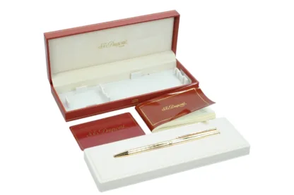 S.T. Dupont Kugelschreiber vergoldet – Bild 4