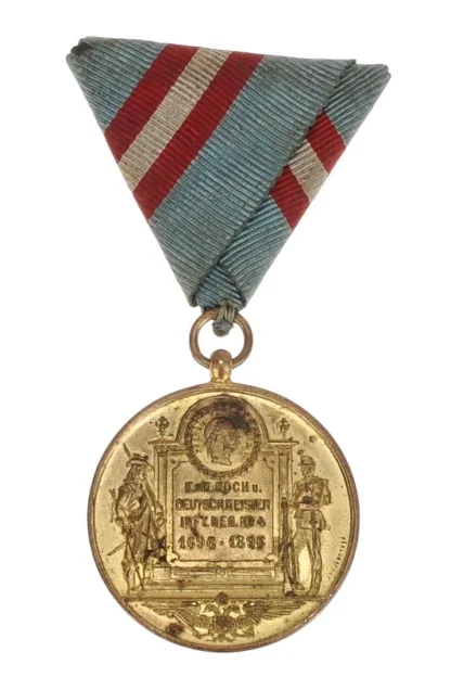 Deutschmeister Regimentsjubiläumsmedaille 1896 – Bild 3