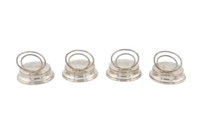 Set Englische Silber Menu Halter