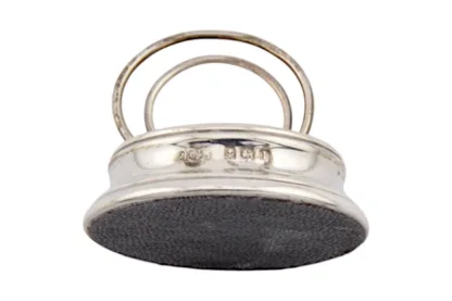 Set Englische Silber Menu Halter