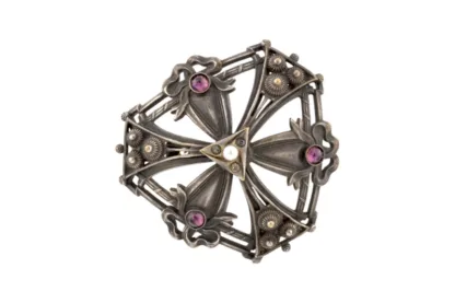 Art Nouveau Jugendstil Tuchspange Scarf Clip