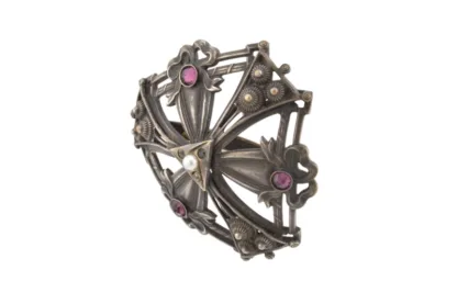Art Nouveau Jugendstil Tuchspange Scarf Clip – Bild 2