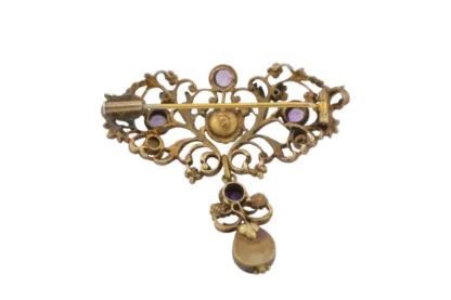 Florale Jugendstil Brosche von 1900 – Bild 6