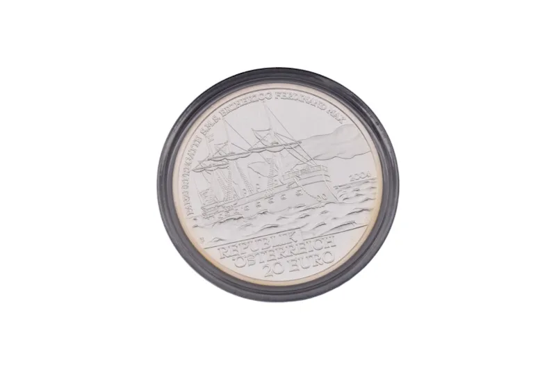 Münze Österreich Auf Hoher See in Luxus Marine Schatulle 8 Münze Österreich Auf Hoher See in Luxus Marine Schatulle – Bild 8