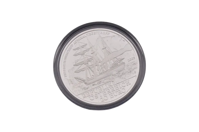 Münze Österreich Auf Hoher See in Luxus Marine Schatulle 9 Münze Österreich Auf Hoher See in Luxus Marine Schatulle – Bild 9