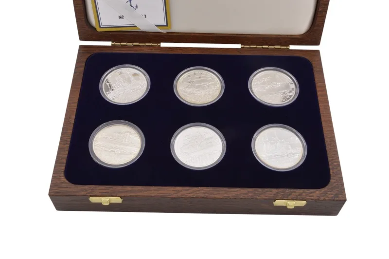 Münze Österreich Auf Hoher See in Luxus Marine Schatulle 3 Münze Österreich Auf Hoher See in Luxus Marine Schatulle – Bild 3