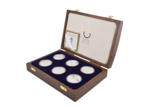 Münze Österreich Auf Hoher See in Luxus Marine Schatulle