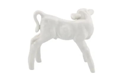 Weisses Meissen Porzellan Kalb A1254 – Bild 4