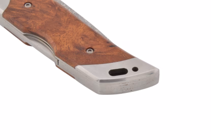 Puma TEC Damast Klappmesser mit Wurzelholz Griffstück – Bild 4