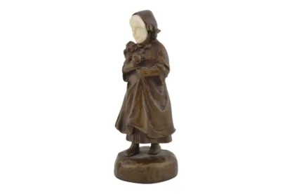 Blumenmädchen Bronze Peter Tereszczuk – Bild 2