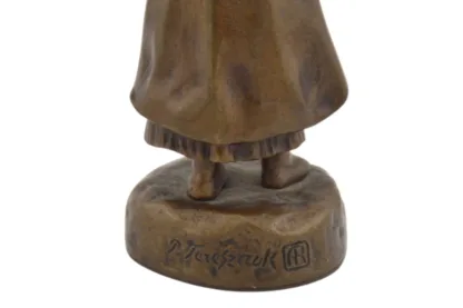 Blumenmädchen Bronze Peter Tereszczuk – Bild 8
