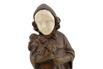 Blumenmädchen Bronze Peter Tereszczuk – Bild 4