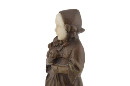 Blumenmädchen Bronze Peter Tereszczuk – Bild 3