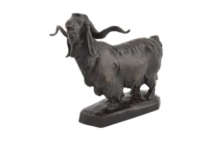 Bronzefigur eines Angora Ziegenbocks von Otto Jarl – Bild 3