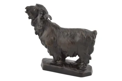 Bronzefigur eines Angora Ziegenbocks von Otto Jarl – Bild 2