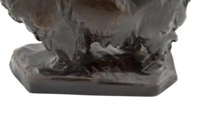Bronzefigur eines Angora Ziegenbocks von Otto Jarl – Bild 6