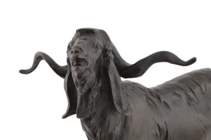 Bronzefigur eines Angora Ziegenbocks von Otto Jarl – Bild 4