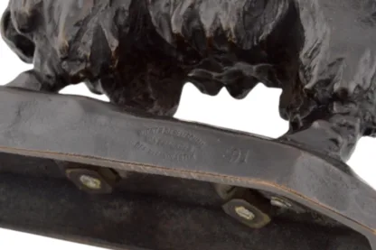 Bronzefigur eines Angora Ziegenbocks von Otto Jarl – Bild 7