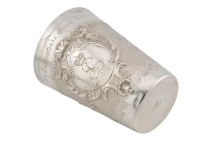 Silber Patenbecher mit Königskrone von Sy u. Wagner 1893 – Bild 10
