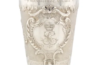 Silber Patenbecher mit Königskrone von Sy u. Wagner 1893 – Bild 3