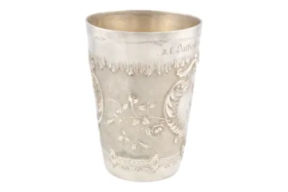 Silber Patenbecher mit Königskrone von Sy u. Wagner 1893 – Bild 7