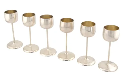 Österreichisches sechs teiliges Silber Likörbecher Set – Bild 2