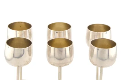 Österreichisches sechs teiliges Silber Likörbecher Set – Bild 4