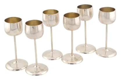 Österreichisches sechs teiliges Silber Likörbecher Set – Bild 3