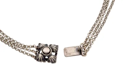 Ornamentales Silber und Amethysten Schmuckset mit Kreuz00, – Bild 11