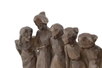 Sieben Mädchen in einer Reihe Bronze von Rudolf Marschall um 1900 – Bild 10