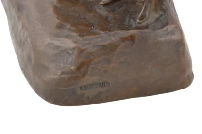 Sieben Mädchen in einer Reihe Bronze von Rudolf Marschall um 1900 – Bild 11
