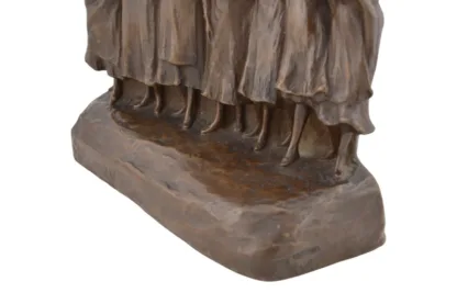 Sieben Mädchen in einer Reihe Bronze von Rudolf Marschall um 1900 – Bild 6