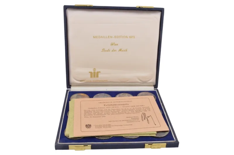 Stadt der Musik Wien Medaillen Edition 1973 3 Stadt der Musik Wien Medaillen Edition 1973 – Bild 3