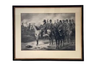 Grossformatige Lithographie Graf Radetzky Feldmarschall um 1850