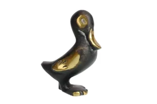 Messing Figur Ente Walter Bosse
