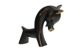 Wiener Messing Figur Esel wie Baller Bosse Hagenauer Rohac