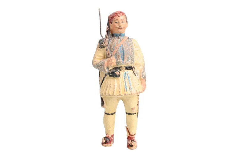 Firma Pfeiffer Figur griechischer Soldat 1 Firma Pfeiffer Figur griechischer Soldat