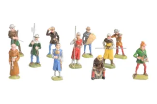 HAHN Konvolut Spielzeugsoldaten Prinz, Vagabunden und Ritter