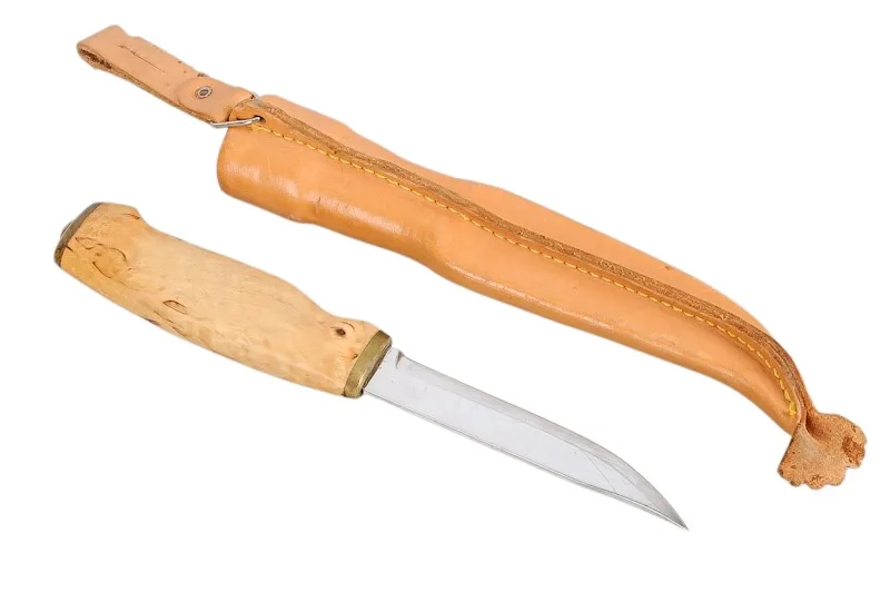 Finnenmesser J. Marttiini Finland Jagdmesser in Lederscheide 2 Finnenmesser J. Marttiini Finland Jagdmesser in Lederscheide – Bild 2