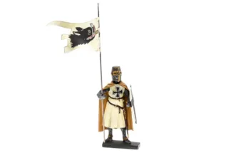 Lineol Duscha Ritter zu Fuss mit Banner, Knight