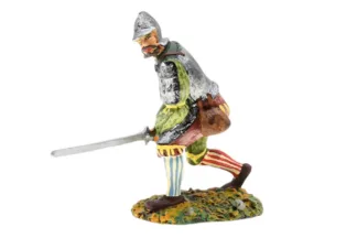 Lineol Duscha Ritter zu Fuss mit Bidenhänder Schwert, Knight