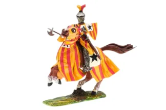 Lineol Duscha Ritter zu Pferd mit Stern, Crusader on horseback